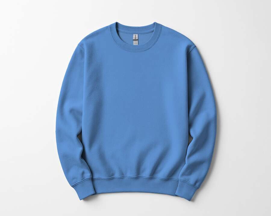 Hanes EcoSmart Crewneck in Light Blue